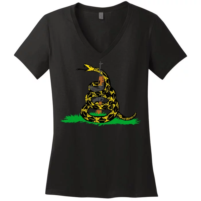 Don't Tread On Guns Women's V-Neck T-Shirt