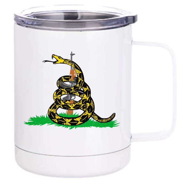 Don't Tread On Guns Front & Back 12oz Stainless Steel Tumbler Cup