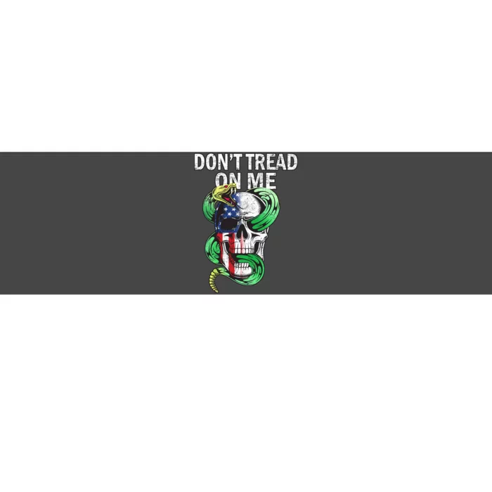 Don't Tread On Me American Snake Skull Bumper Sticker