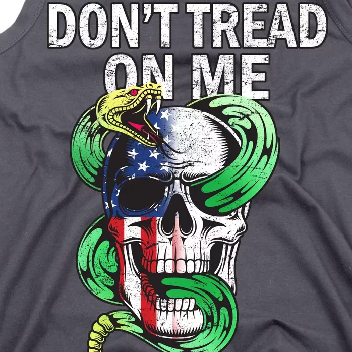 Don't Tread On Me American Snake Skull Tank Top