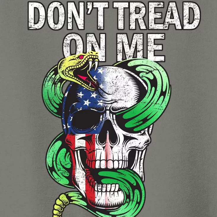 Don't Tread On Me American Snake Skull Toddler T-Shirt