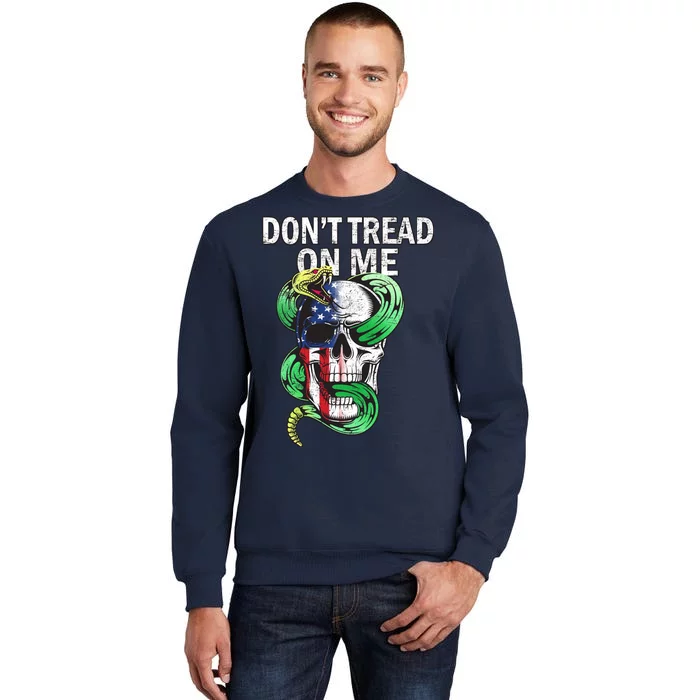 Don't Tread On Me American Snake Skull Sweatshirt