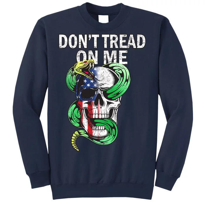 Don't Tread On Me American Snake Skull Sweatshirt