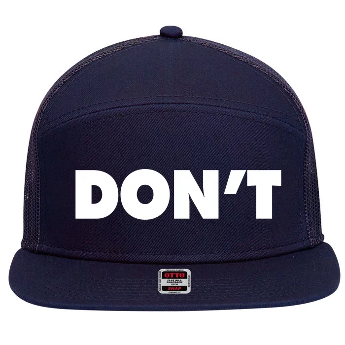 Don't Wild Aloof Rebel Schitt's Creek 7 Panel Mesh Trucker Snapback Hat