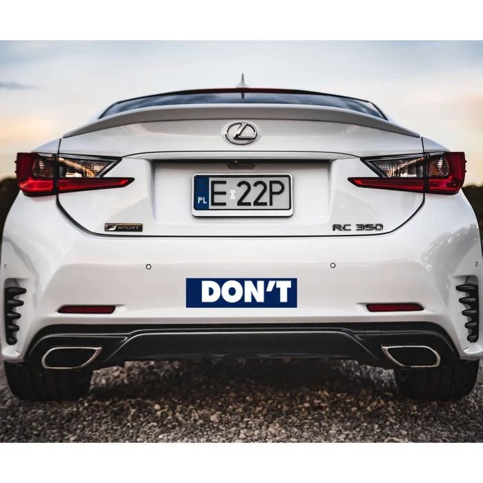 Don't Wild Aloof Rebel Schitt's Creek Bumper Sticker