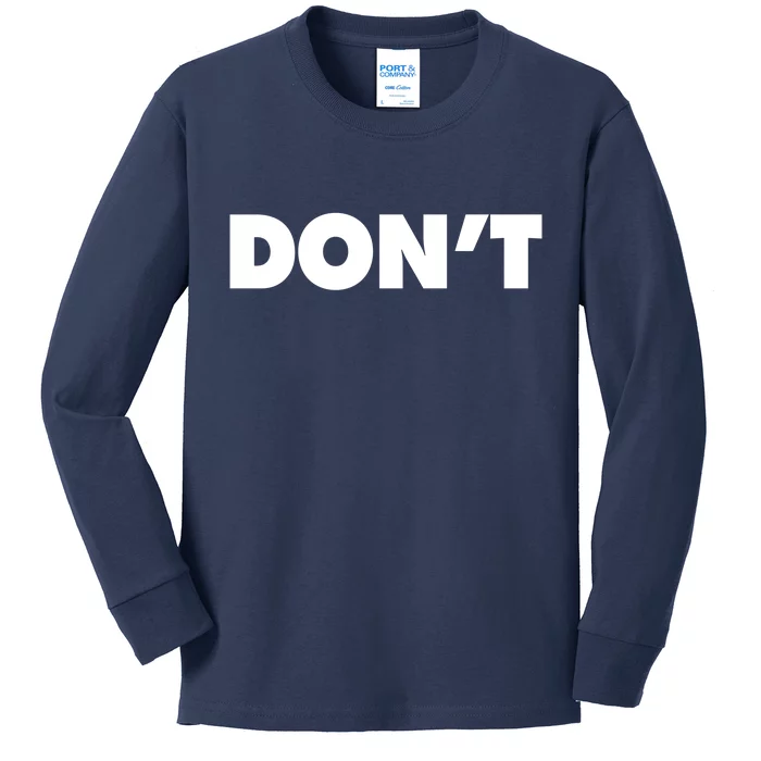 Don't Wild Aloof Rebel Schitt's Creek Kids Long Sleeve Shirt