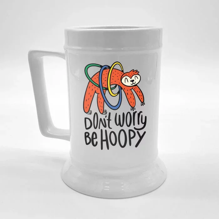 Don't Worry Be Hoopy Sloth Front & Back Beer Stein