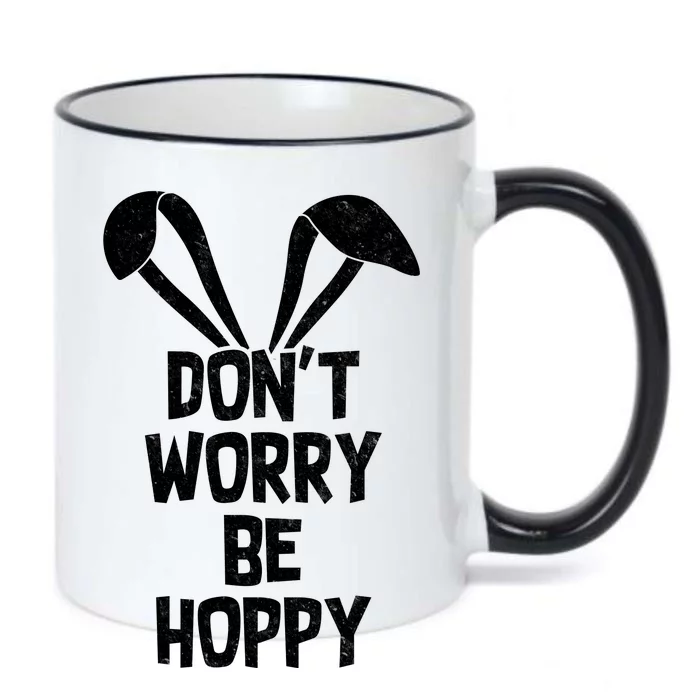 Don't Worry Be Hoppy Black Color Changing Mug