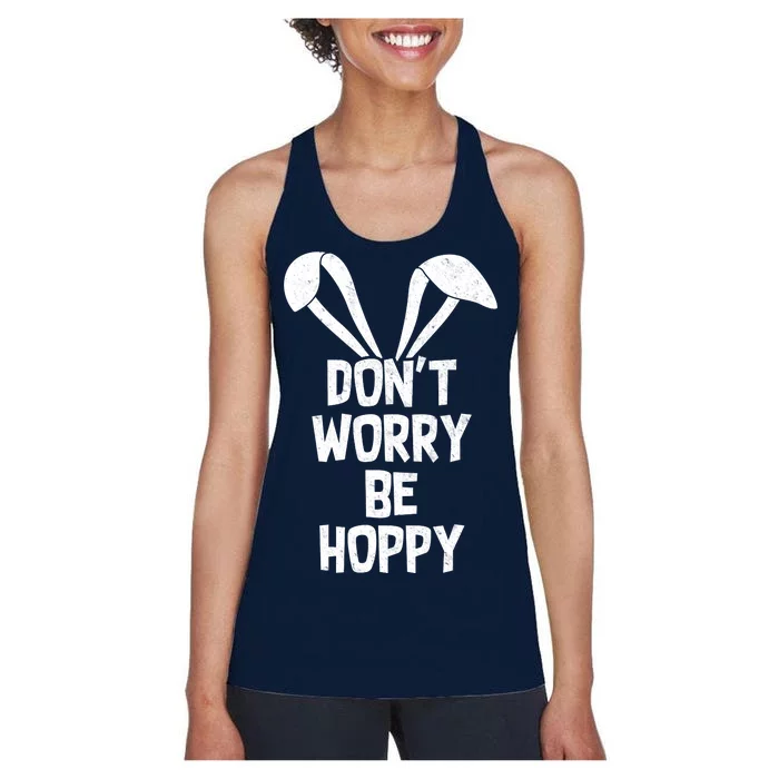 Don't Worry Be Hoppy Women's Racerback Tank