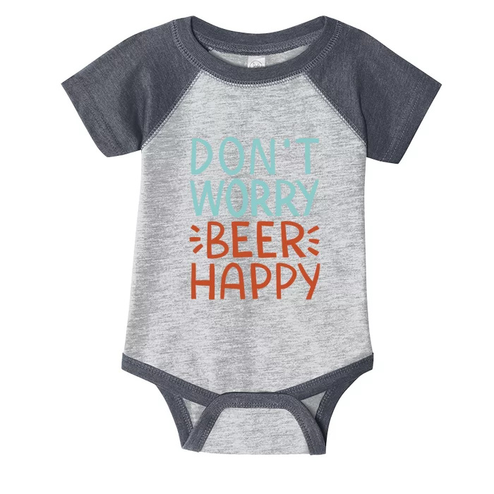 Don't Worry Beer Happy Infant Baby Jersey Bodysuit