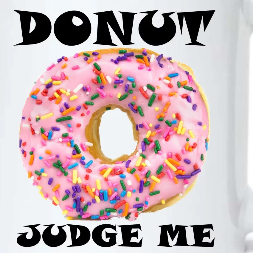 Donut Judge Me Black Color Changing Mug