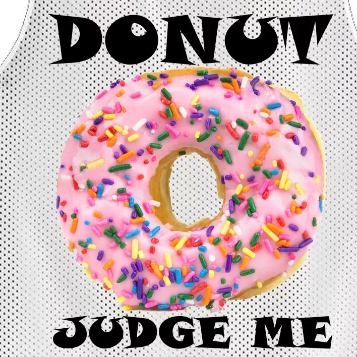 Donut Judge Me Mesh Reversible Basketball Jersey Tank