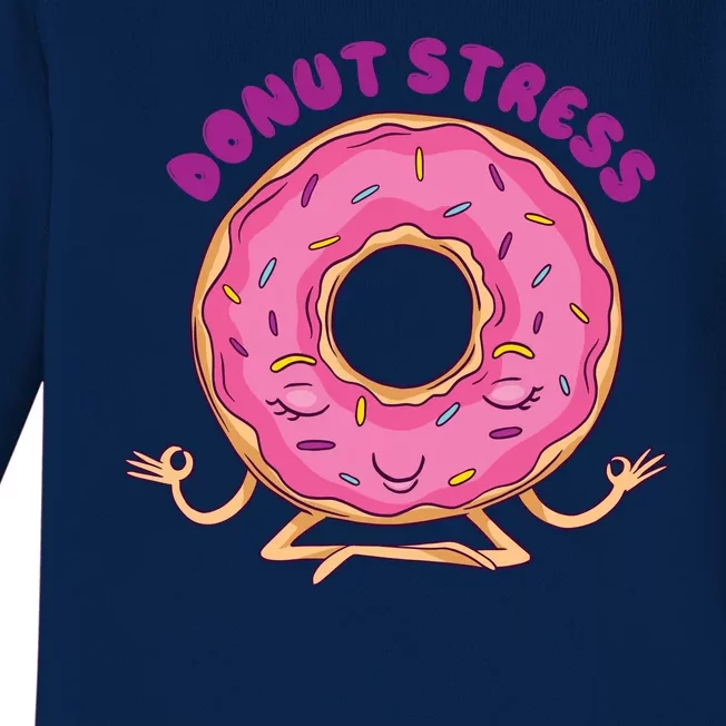 Donut Stress Baby Long Sleeve Bodysuit