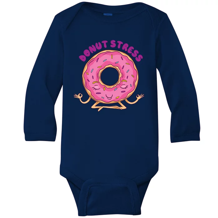 Donut Stress Baby Long Sleeve Bodysuit