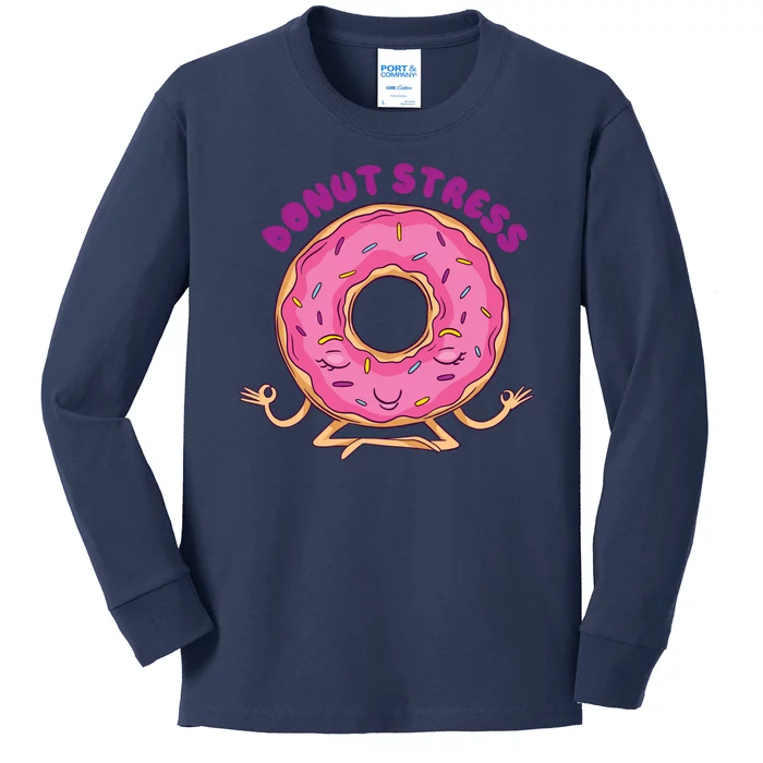 Donut Stress Kids Long Sleeve Shirt