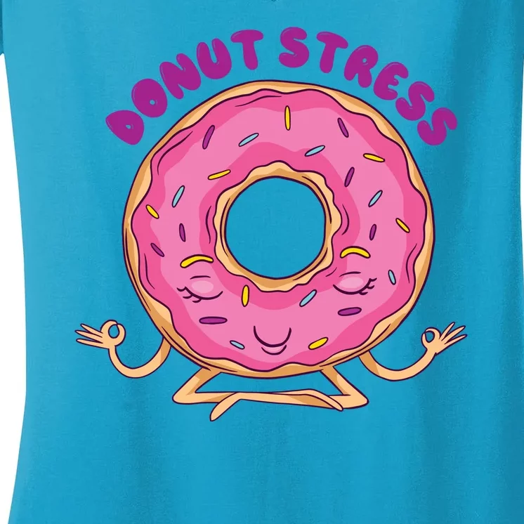 Donut Stress Women's V-Neck T-Shirt