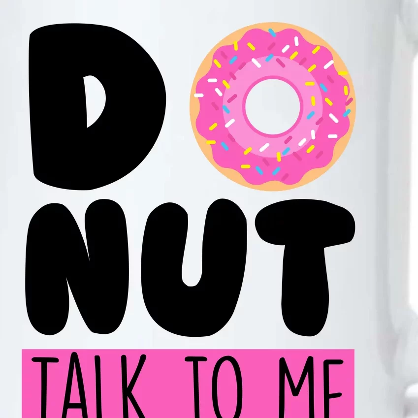 Donut Talk To Me Black Color Changing Mug