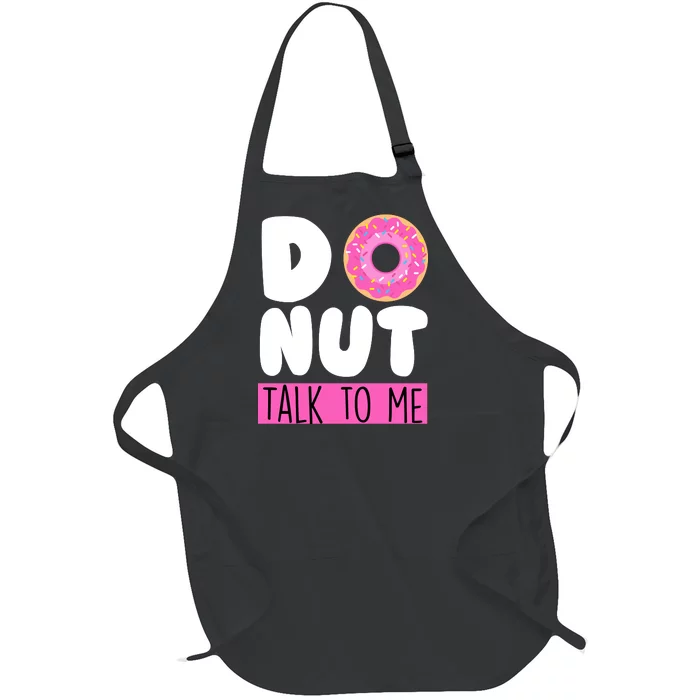 Donut Talk To Me Full-Length Apron With Pocket