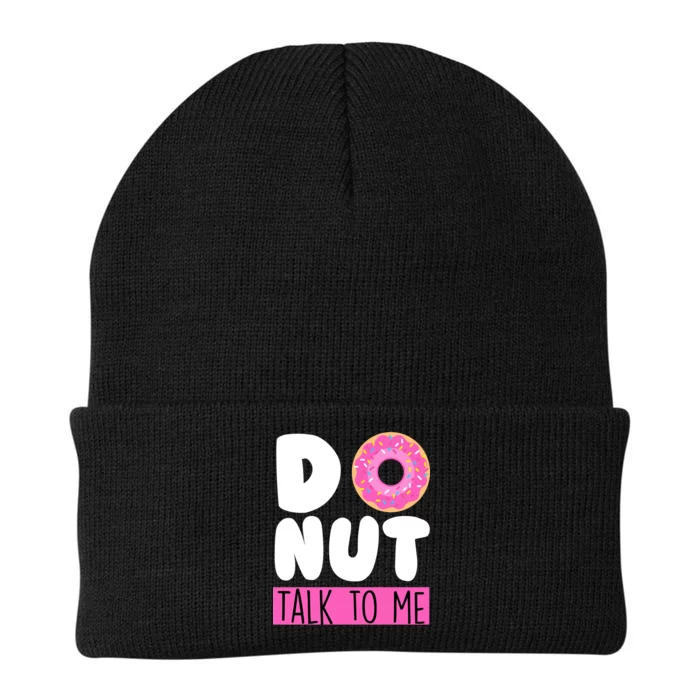 Donut Talk To Me Knit Cap Winter Beanie