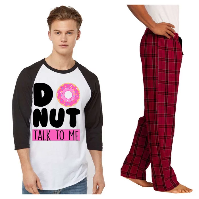 Donut Talk To Me Raglan Sleeve Pajama Set