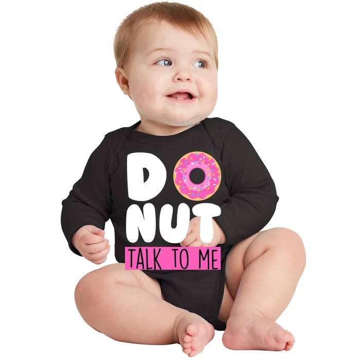 Donut Talk To Me Baby Long Sleeve Bodysuit