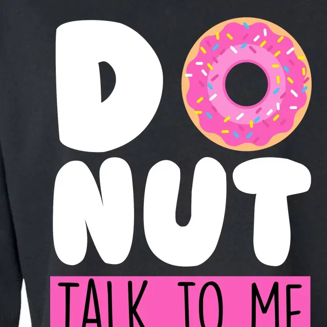 Donut Talk To Me Cropped Pullover Crew