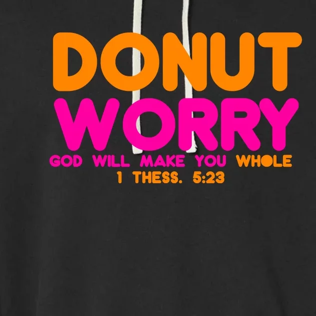 Donut Worry Garment-Dyed Fleece Hoodie