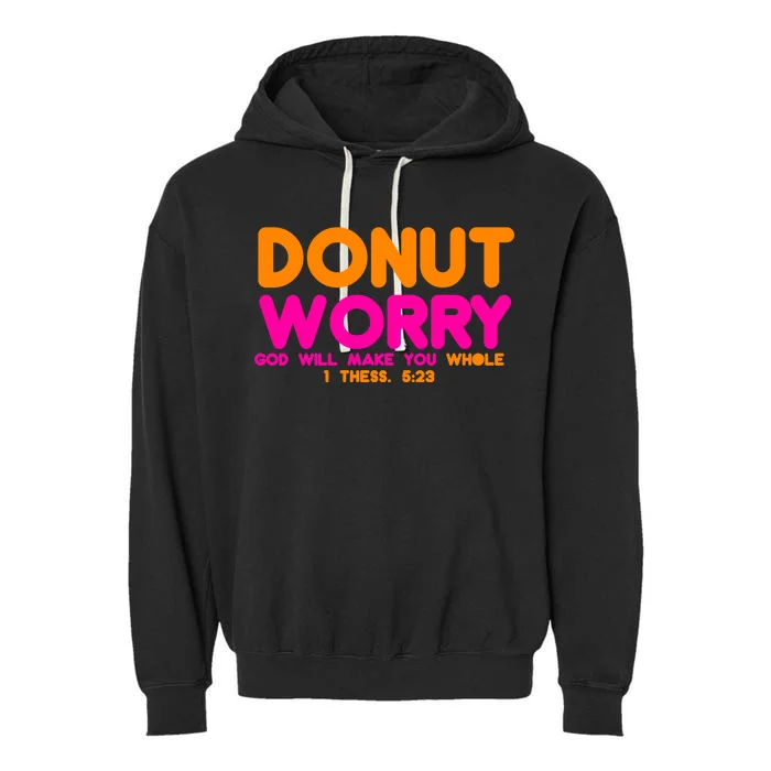 Donut Worry Garment-Dyed Fleece Hoodie