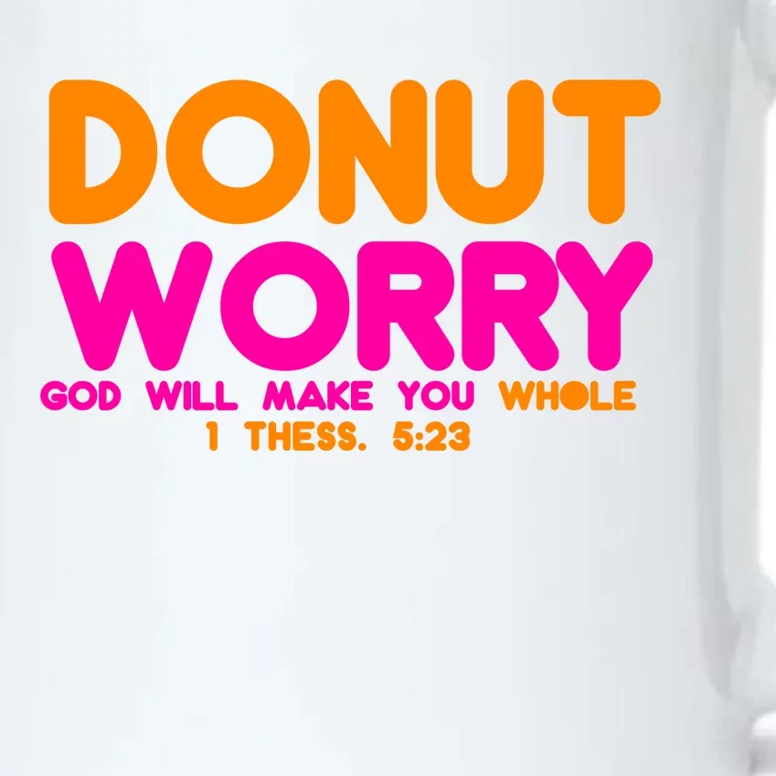 Donut Worry Black Color Changing Mug