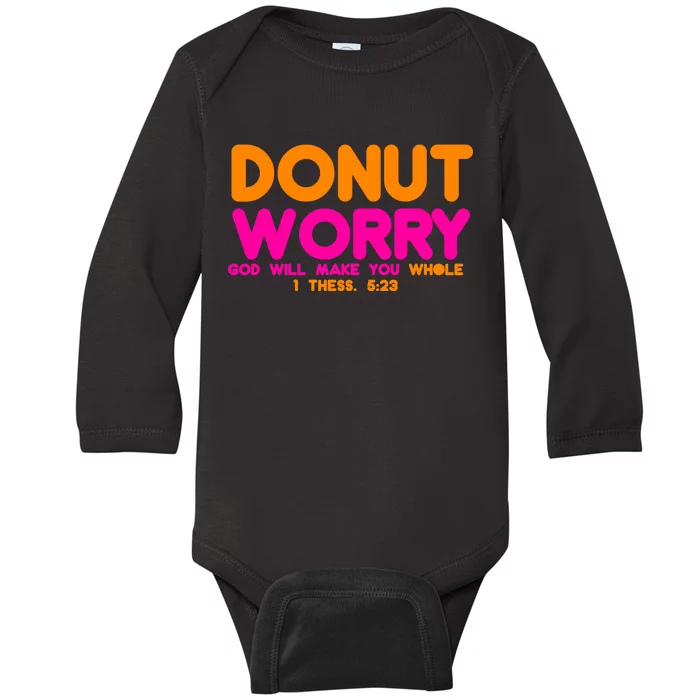 Donut Worry Baby Long Sleeve Bodysuit