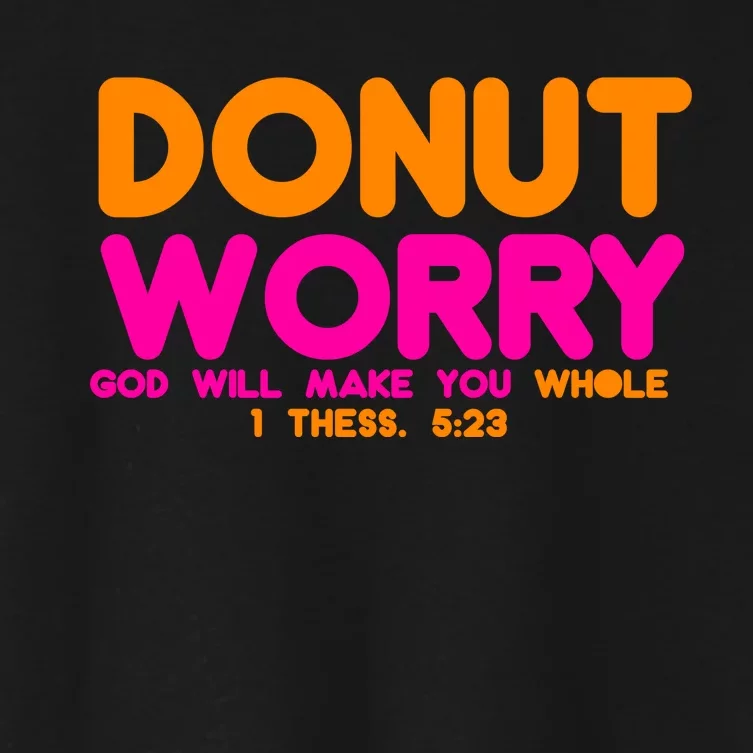 Donut Worry Women's Crop Top Tee