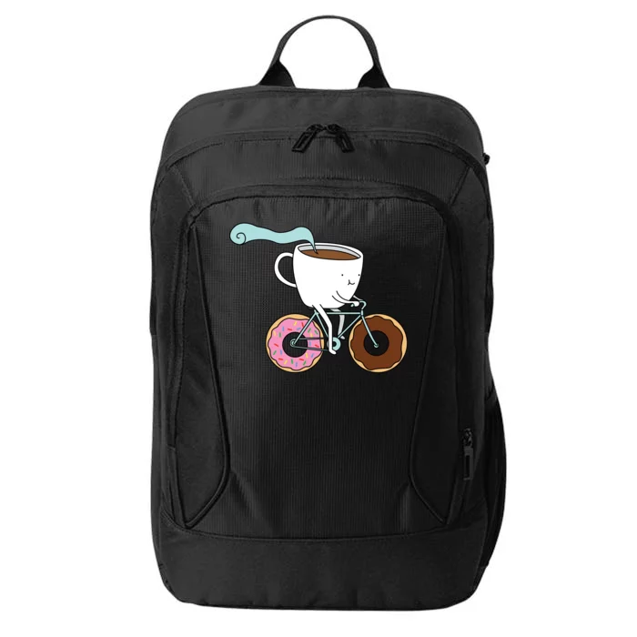 Donuts Coffee Bicycle City Backpack