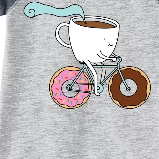 Donuts Coffee Bicycle Infant Baby Jersey Bodysuit