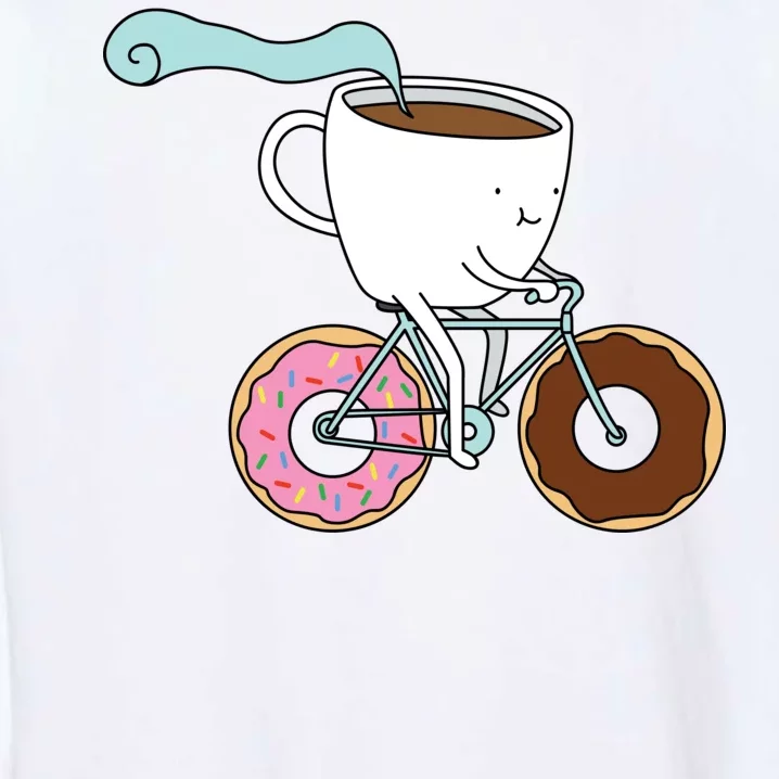 Donuts Coffee Bicycle Garment-Dyed Sweatshirt