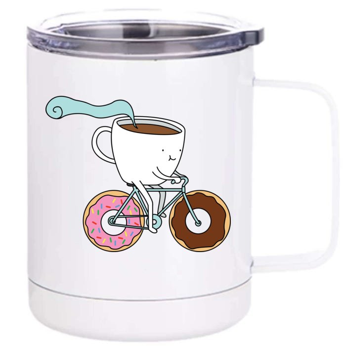 Donuts Coffee Bicycle Front & Back 12oz Stainless Steel Tumbler Cup