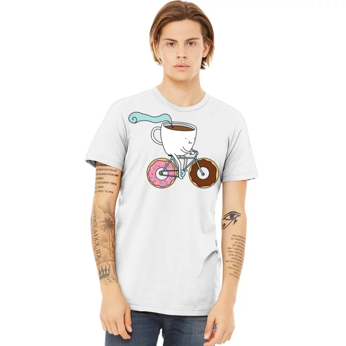 Donuts Coffee Bicycle Premium T-Shirt