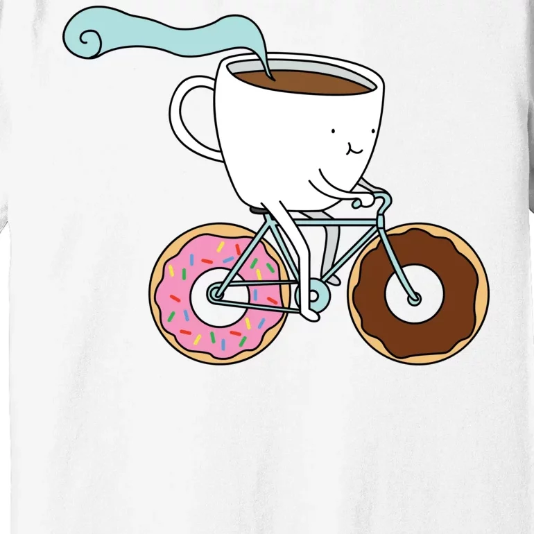 Donuts Coffee Bicycle Premium T-Shirt