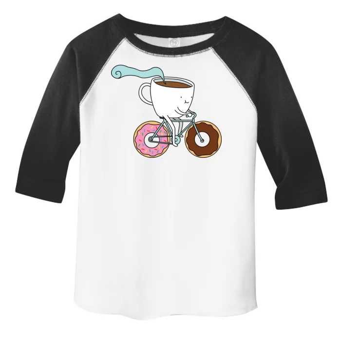 Donuts Coffee Bicycle Toddler Fine Jersey T-Shirt