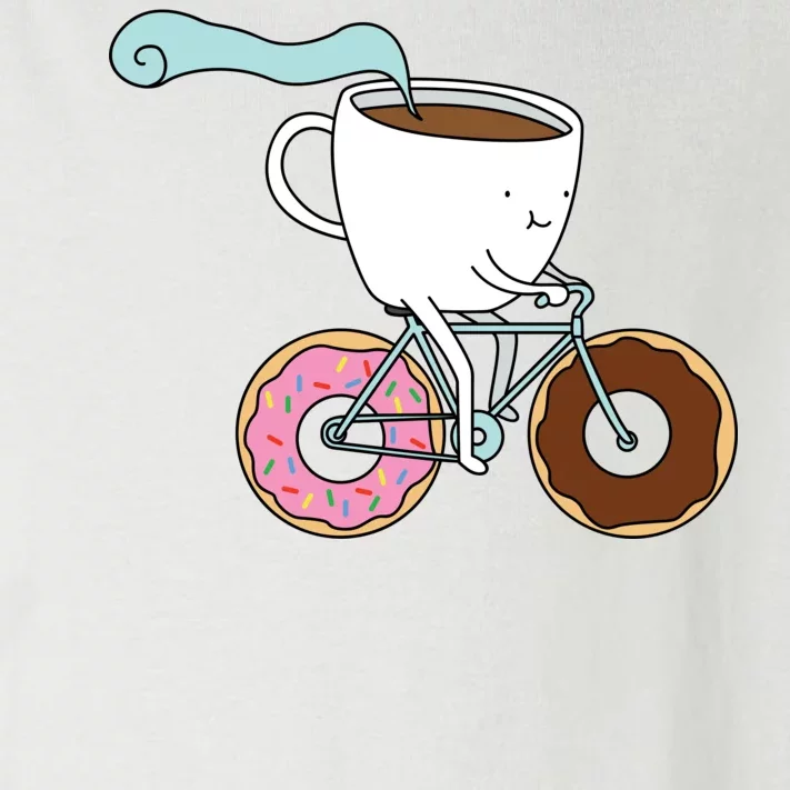 Donuts Coffee Bicycle Toddler Long Sleeve Shirt