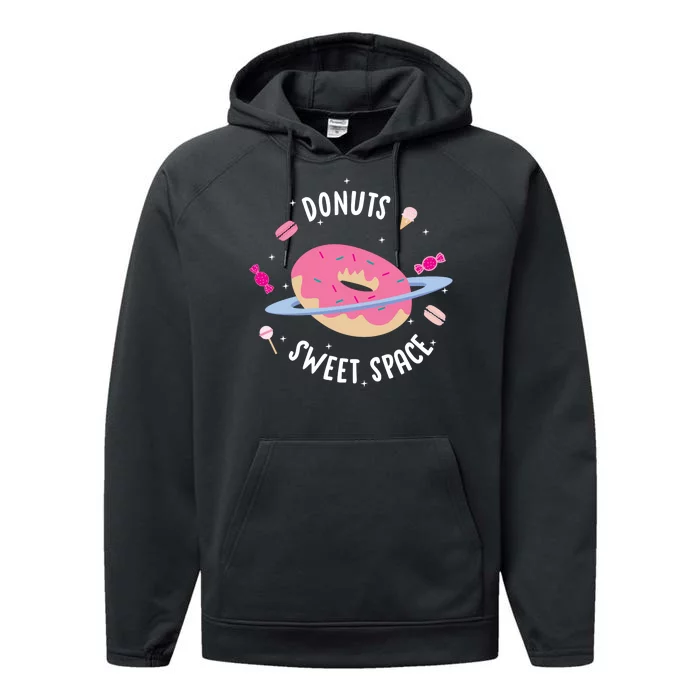 Donuts Sweet Space Performance Fleece Hoodie