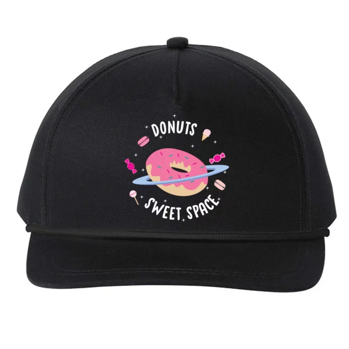 Donuts Sweet Space Snapback Five-Panel Rope Hat