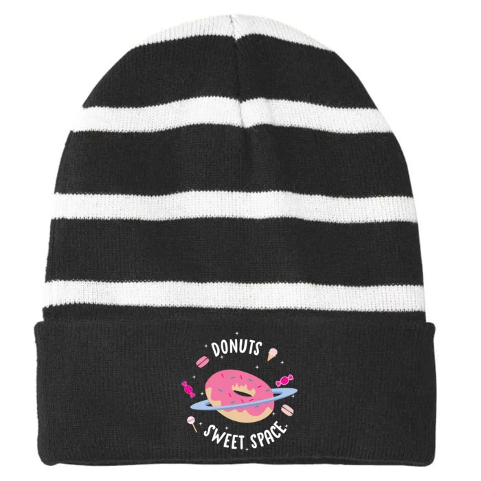 Donuts Sweet Space Striped Beanie with Solid Band