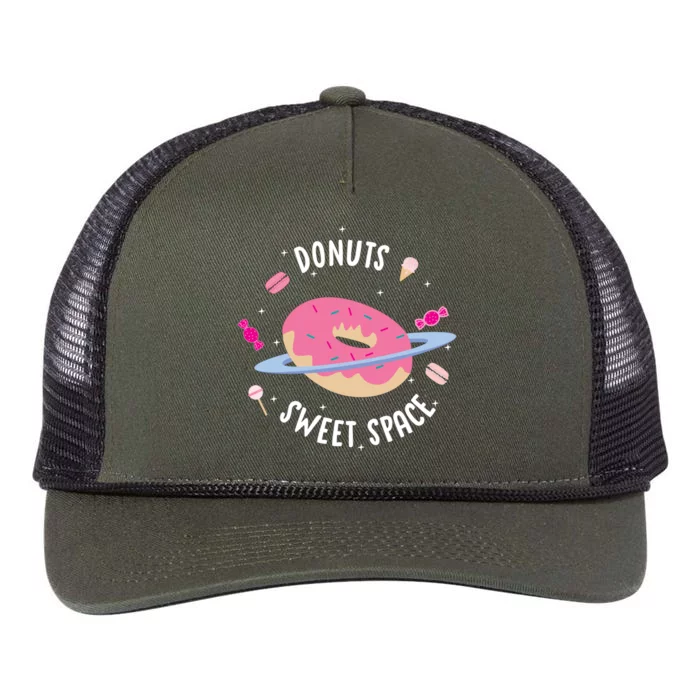 Donuts Sweet Space Retro Rope Trucker Hat Cap