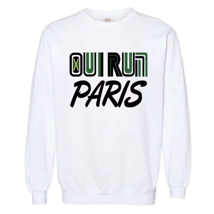 Donald Oliver Oui Run Paris Garment-Dyed Sweatshirt