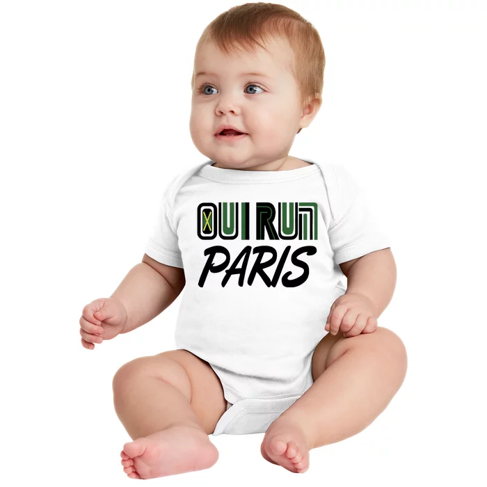 Donald Oliver Oui Run Paris Baby Bodysuit