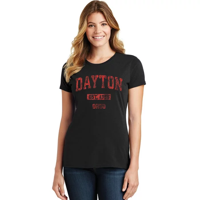 Dayton Ohio Oh Vintage Athletic Sports Women's T-Shirt