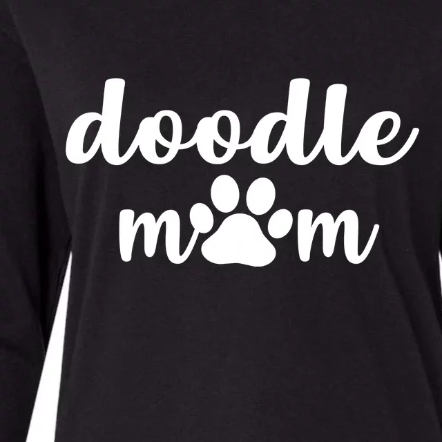 Doodle Mom Dog Mother Womens Cotton Relaxed Long Sleeve T-Shirt