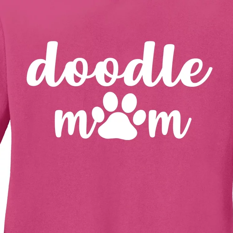 Doodle Mom Dog Mother Ladies Long Sleeve Shirt