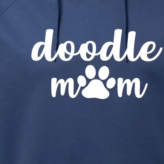 Doodle Mom Dog Mother Performance Fleece Hoodie