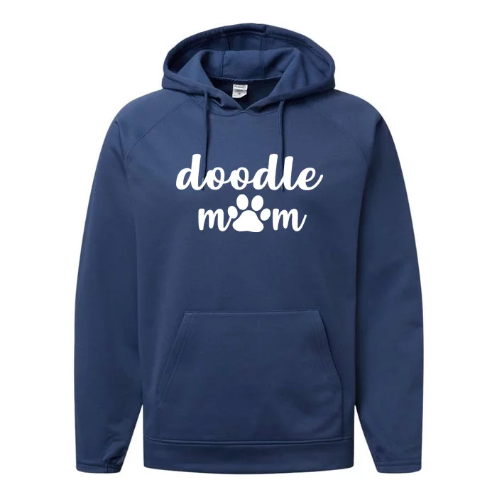 Doodle Mom Dog Mother Performance Fleece Hoodie